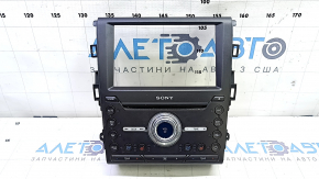 Панель управления радио Ford Fusion mk5 13-20 SYNC 3 SONY с подогревом и вентиляцией, царапины