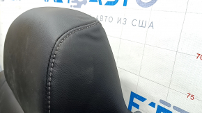 Spătar banchetă spate dreapta pentru Honda Clarity 18-21 SUA, combinație material textil gri + piele neagră, tetieră dintr-o singură bucată, cu cotieră, îndoită, zgâriată