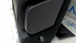 Spătar banchetă spate dreapta pentru Honda Clarity 18-21 SUA, combinație material textil gri + piele neagră, tetieră dintr-o singură bucată, cu cotieră, îndoită, zgâriată
