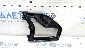 Grilă bară față dreapta pentru Ford Fusion mk5 19-20 cu proiectoare de ceață LED, lucioasă, nisip