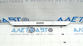 Вставка накладки порога передняя левая BMW X5 G05 19-23 хром BMW, с подсветкой, царапины