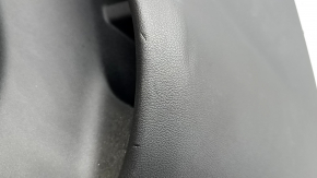 Обшивка двери карточка задняя правая BMW X5 G05 19-23 кожа schwarz/Canberra-Beige без шторки, вставка под дерево Fineline Stripe, подлокотник кожа бежевая, с ручкой и накладками, с подсветкой, царапин