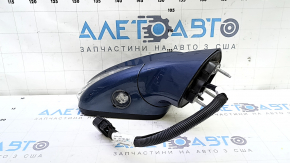 Зеркало боковое правое в сборе Ford Fusion mk5 19-19 12 пинов, поворотник, подогрев, подсветка, BSM, синее