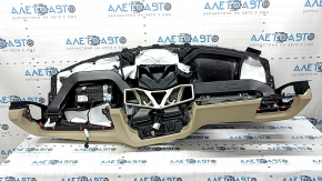 Торпедо передняя панель с AIRBAG BMW X5 G05 19-23 кожа, schwarz/beige, под чистку, тычка