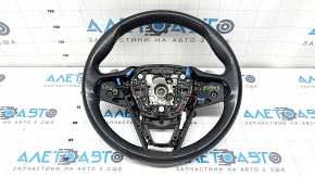 Руль голый BMW X5 G05 19-26 кожа черная с подогревом, с лепестками, Sport, царапины, примятости, под чистку