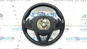 Руль голый BMW X5 G05 19-26 кожа черная с подогревом, с лепестками, Sport, царапины, примятости, под чистку