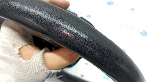 Руль голый BMW X5 G05 19-26 кожа черная с подогревом, с лепестками, Sport, царапины, примятости, под чистку
