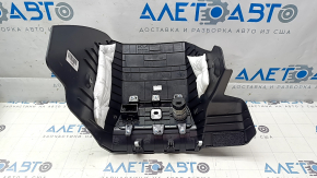 Накладка передней панели центральная нижняя Kia EV6 22-26 структура черная, с накладкой под USB, с зарядкой Type C, потертости