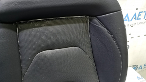 Rândul de scaune din spate, partea inferioară, Ford Fusion mk5 17-20, piele neagră, perforată, Titan, necesită curățare, zgârieturi