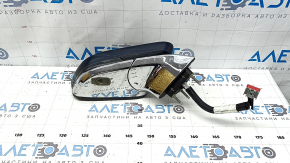 Ansamblu oglindă retrovizoare dreapta pentru Lincoln MKZ 2017-2018, 14 pini, semnalizare, încălzită, proiecție, rabatabilă automat, BSM, argintiu, cromat