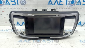 Monitor, afișaj, sistem de navigație inferior Honda Accord 2013-2017 touchscreen touring, cu suprapunere neagră cu gri, zgârieturi
