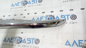 Молдинг заднего бампера Honda Accord 17 hybrid, рест, хром, царапины, трещина в креплении, царапины, полез хром, примят