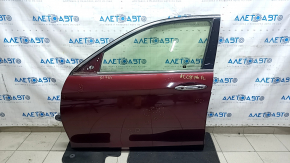 Дверь в сборе передняя левая Honda Accord 13-17 keyless, красный R-543P, царапины, потертости, тычки