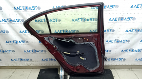 Дверь в сборе задняя левая Honda Accord 13-17 красный R-543P, царапины, тычки