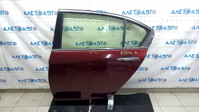 Дверь в сборе задняя левая Honda Accord 13-17 красный R-543P, царапины, тычки