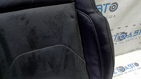 Ornamente inferioare scaun șofer pentru Ford Fusion mk5 17-20 titan, piele neagră, perforate, gata de curățat
