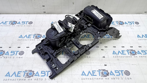 Накладка центральной консоли с подстаканниками Ford Fusion mk5 17-20 царапины, сломано крепление
