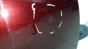 Дверь в сборе передняя правая Honda Accord 13-17 keyless, красный R-543P, царапины, тычки