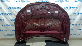 Капот голый Honda Accord 16-17 hybrid, рест, алюминий, красный R-543P, царапины, тычки, сколы
