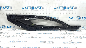 Ornamente console centrale stânga pentru Lincoln MKZ 17-20, piele neagră, pete