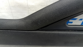 Ornamente console centrale stânga pentru Lincoln MKZ 17-20, piele neagră, pete