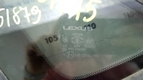 Форточка глухое стекло задняя левая Lexus NX200t NX300 NX300h 15-21 хром, царапины на хроме