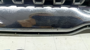 Решетка радиатора grill Lincoln MKZ 17-20 хром, с эмблемой, полез хром, песок