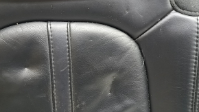 Подушка заднего ряда сидений Lincoln MKZ 17-20 кожа черная, с подогревом, царапины, замята, потрескана, под чистку