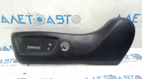 Ornamente laterale scaun șofer, stânga, Lexus NX200t NX300h 15-21, negre, uzate, plastic alb