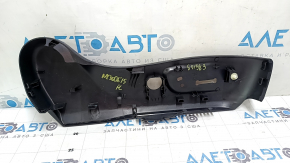 Ornamente laterale scaun șofer, stânga, Lexus NX200t NX300h 15-21, negre, uzate, plastic alb