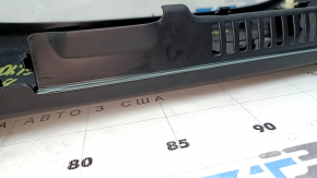 Ornamente laterale scaun șofer, stânga, Lexus NX200t NX300h 15-21, negre, uzate, plastic alb