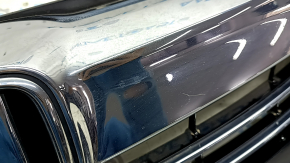 Решетка радиатора grill Honda Accord 16-17 hybrid, в сборе, с хромом, песок