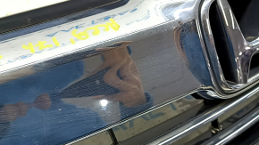 Решетка радиатора grill Honda Accord 16-17 hybrid, в сборе, с хромом, песок