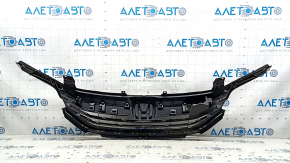Решетка радиатора grill Honda Accord 16-17 hybrid, в сборе, с хромом, песок