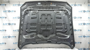 Капот голый Ford Mustang mk6 18-23 рест под воздуховоды, алюминий, с уплотнителями, графит M7, тычки