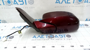 Зеркало боковое левое в сборе Honda Accord 14-17 6 пинов, поворотник, красное R-543P, песок, царапины