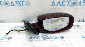 Зеркало боковое правое в сборе Honda Accord 16-17 12 пинов, поворотник, камера, красное R-543P, песок, царапины