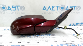 Зеркало боковое правое в сборе Honda Accord 16-17 12 пинов, поворотник, камера, красное R-543P, песок, царапины