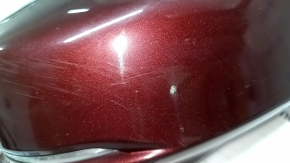 Зеркало боковое правое в сборе Honda Accord 16-17 12 пинов, поворотник, камера, красное R-543P, песок, царапины