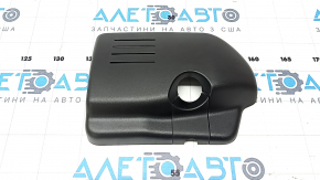 Накладка зеркала внутрисалонного Ford Mustang mk6 18-23 черная, 2 части, под камеру и датчик дождя