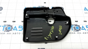Накладка зеркала внутрисалонного Ford Mustang mk6 18-23 черная, 2 части, под камеру и датчик дождя