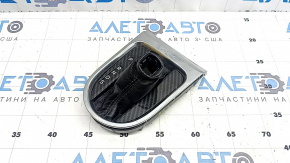 Накладка шифтера КПП Ford Mustang mk6 18-23 под карбон, хром, царапины