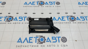 Заглушка в решетке радиатора левая Audi E-Tron 19-23 черный глянец с подогревом под радар