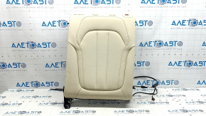 Спинка заднего ряда 2 ряд левая BMW X5 G05 19-22 под 2 ряда, кожа Canberra-Beige, с подогревом, с ремнем, замята, под чистку