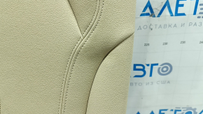 Спинка заднего ряда 2 ряд левая BMW X5 G05 19-22 под 2 ряда, кожа Canberra-Beige, с подогревом, с ремнем, замята, под чистку
