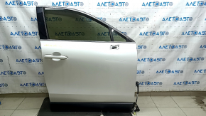 Дверь в сборе передняя правая Toyota Venza 21-24 keyless, белый 070, царапины, тычки на хроме