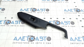 Накладка управления стеклоподъемником передним правым Ford Mustang mk6 15-23 купе, черная, без управления, потерта