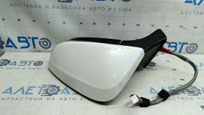 Зеркало боковое левое в сборе Toyota Venza 21-22 16 пинов, BSM, камера, поворотник, подогрев, подсветка, белое, потертости