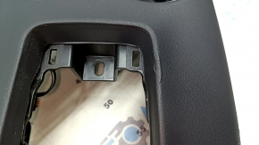 Накладка центральной консоли с подстаканниками Toyota Venza 21-24 черная, примят