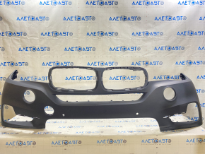 Бампер передний голый BMW X5 F15 14-18 под 2 парктроника, без отражателей